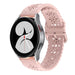 Samsung Galaxy Watch 4 44mm Silikonarmband mit Muster (Rosa)