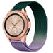 Samsung Galaxy Watch 42mm Milanese-Armband (Lila/Grün)