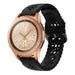 Samsung Galaxy Watch 42mm Silikonarmband mit Muster (Schwarz)