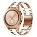 Samsung Galaxy Watch 42mm Stahlarmband (Roségold/Weiß)