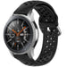 Samsung Galaxy Watch 46mm Silikonarmband mit Löchern (Schwarz)