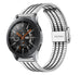 Samsung Galaxy Watch 46mm Edelstahl-Armband (Silber/Schwarz)