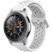 Samsung Galaxy Watch 46mm Silikonarmband mit Löchern (Weiß)