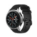 Samsung Galaxy Watch 46mm Premium Silikonarmband (Schwarz)