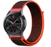 Samsung Galaxy Watch 46mm Nylonarmband (Schwarz/Orange)