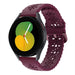 Samsung Galaxy Watch 5 40mm Silikonarmband mit Muster (Weinrot)