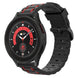 Samsung Galaxy Watch 5 Pro Silicone Strap Tough (Black/Red)
