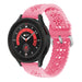 Samsung Galaxy Watch 5 Pro Silikonarmband mit Muster (Hellrosa)