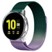 Samsung Galaxy Watch Active Milanese-Armband (Lila/Grün)