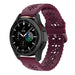 Samsung Galaxy Watch 4 Classic 46mm Silikonarmband mit Muster (Weinrot)