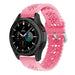 Samsung Galaxy Watch 4 Classic 42mm Silikonarmband mit Muster (Hellrosa)