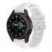 Samsung Galaxy Watch 4 Classic 42mm Silikonarmband mit Muster (Weiß)