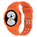 Samsung Galaxy Watch 4 44mm Silikonarmband mit Rahmen (Orange)