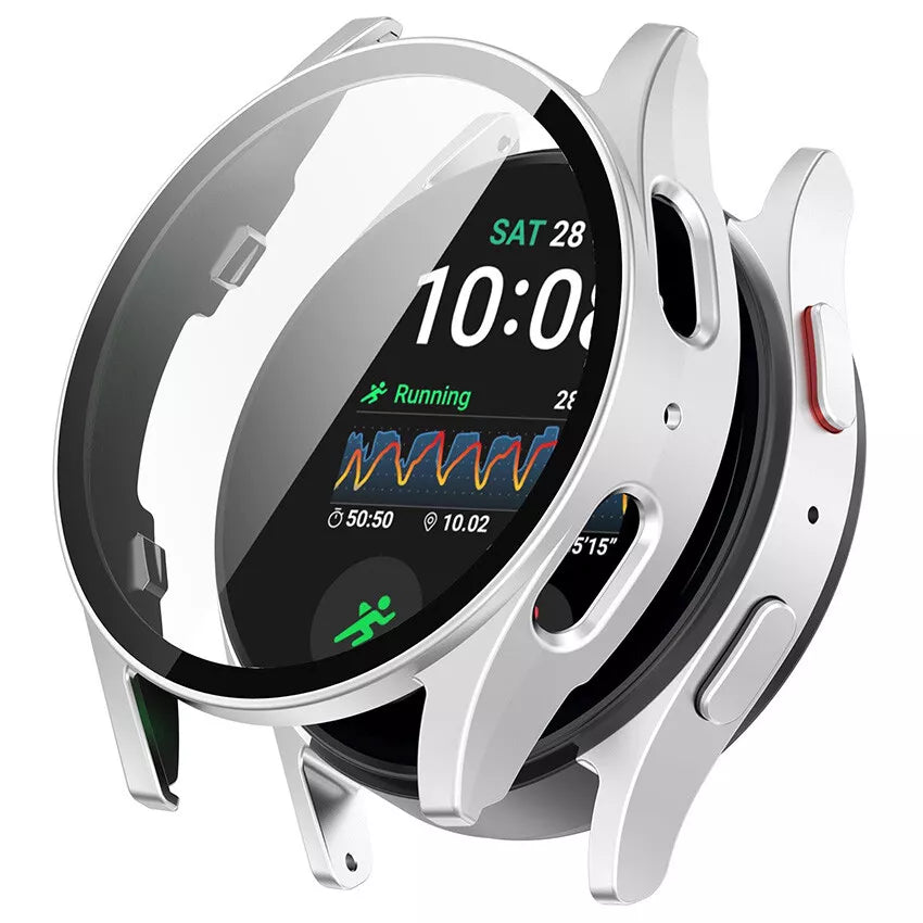 Samsung Galaxy Watch 7 44mm Hartschale mit Glass (Silber)