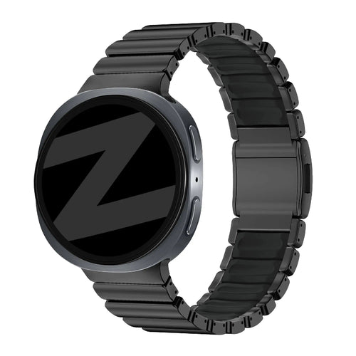 Bandz Samsung Galaxy Watch 8 Classic Titanarmband 'Hybrid' (Schwarz)