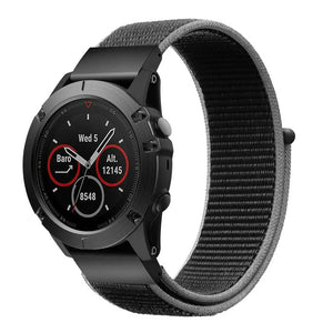 Nylon Strap, on a watch, 3/4 front view