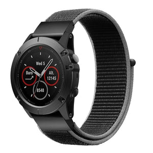 Nylon Strap, on a watch, 3/4 front view