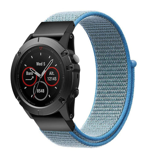 Garmin Approach S70 - 42mm Nylonarmband (Hell Blau)