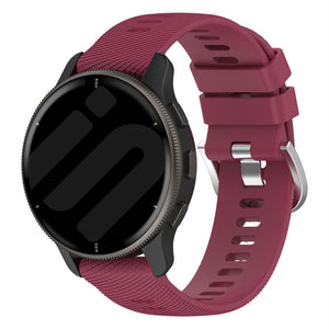 Garmin Forerunner 645 Silikonarmband (Weinrot)