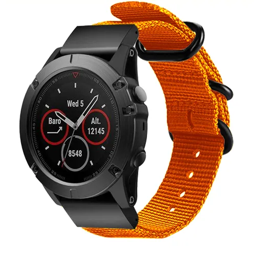 Garmin Approach S60 Nylonarmband mit Schnalle (Orange)