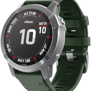 Garmin Tactix 7 Silicone Strap (Dark Green)