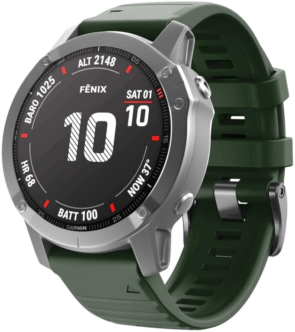 Garmin Tactix 7 Silikonarmband (Dunkelgrün)