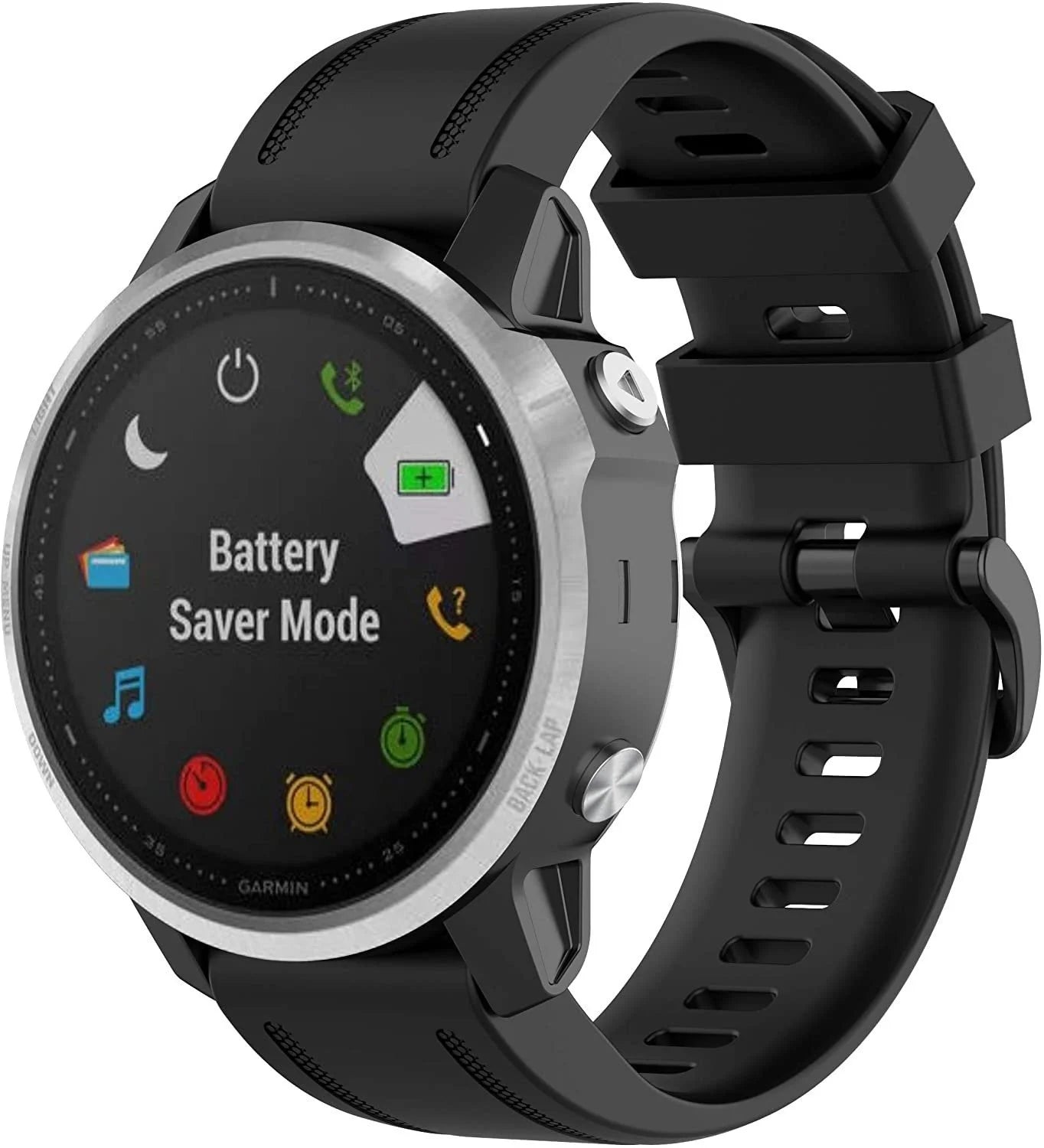 Garmin Instinct E - 40mm Silikonarmband (Schwarz)