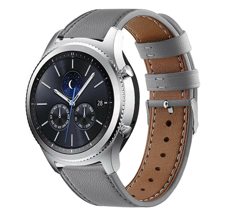 Samsung Gear S3 Classic / deontier Lederarmband (Grau)