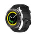 Samsung Gear Sport Luxus Silikonarmband (Schwarz)