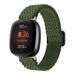 Fitbit Versa 3 gewebtes Nylonarmband (Grün)