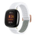 Fitbit Sense gewebtes Nylonarmband (Weiss)