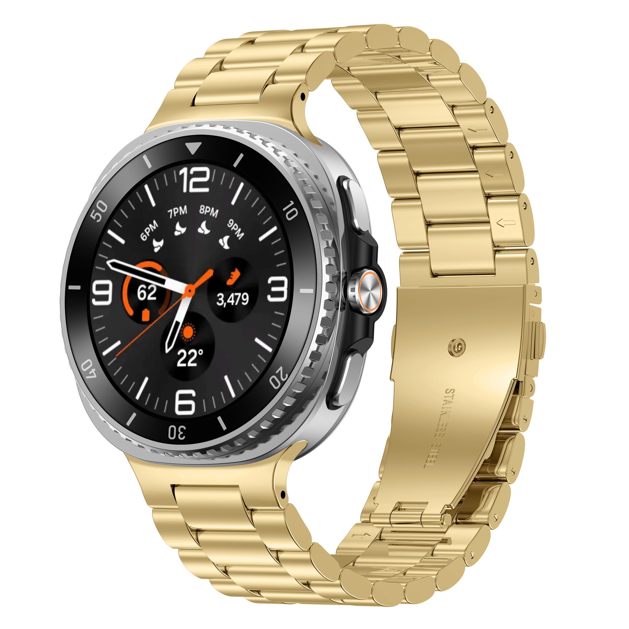 Samsung Galaxy Watch 9 - 44mm Stahlarmband (Gold)