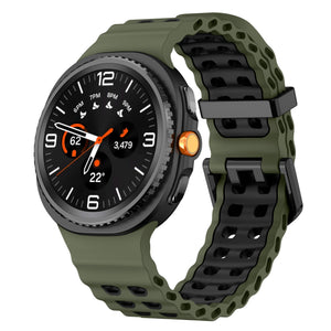 Samsung Galaxy Watch 8 - 40mm Ocean Armband (Grün/Schwarz)