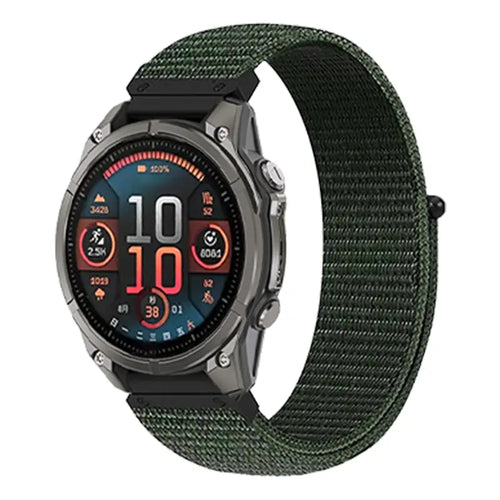 Garmin Quatix 8 Pro - 47mm Premium Nylon Armband (Grün)