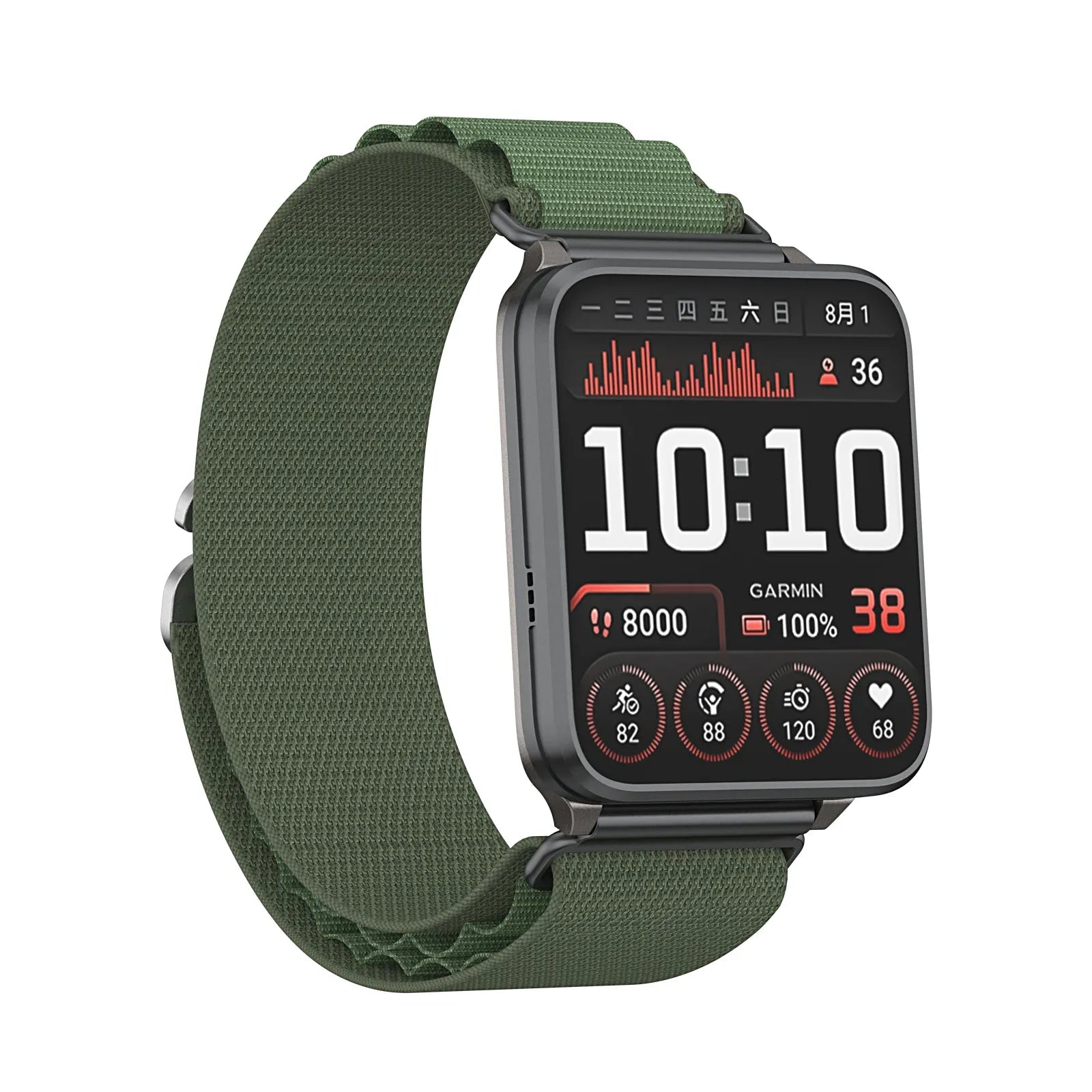 Coros Nomad Alpine Nylonarmband (Grün)