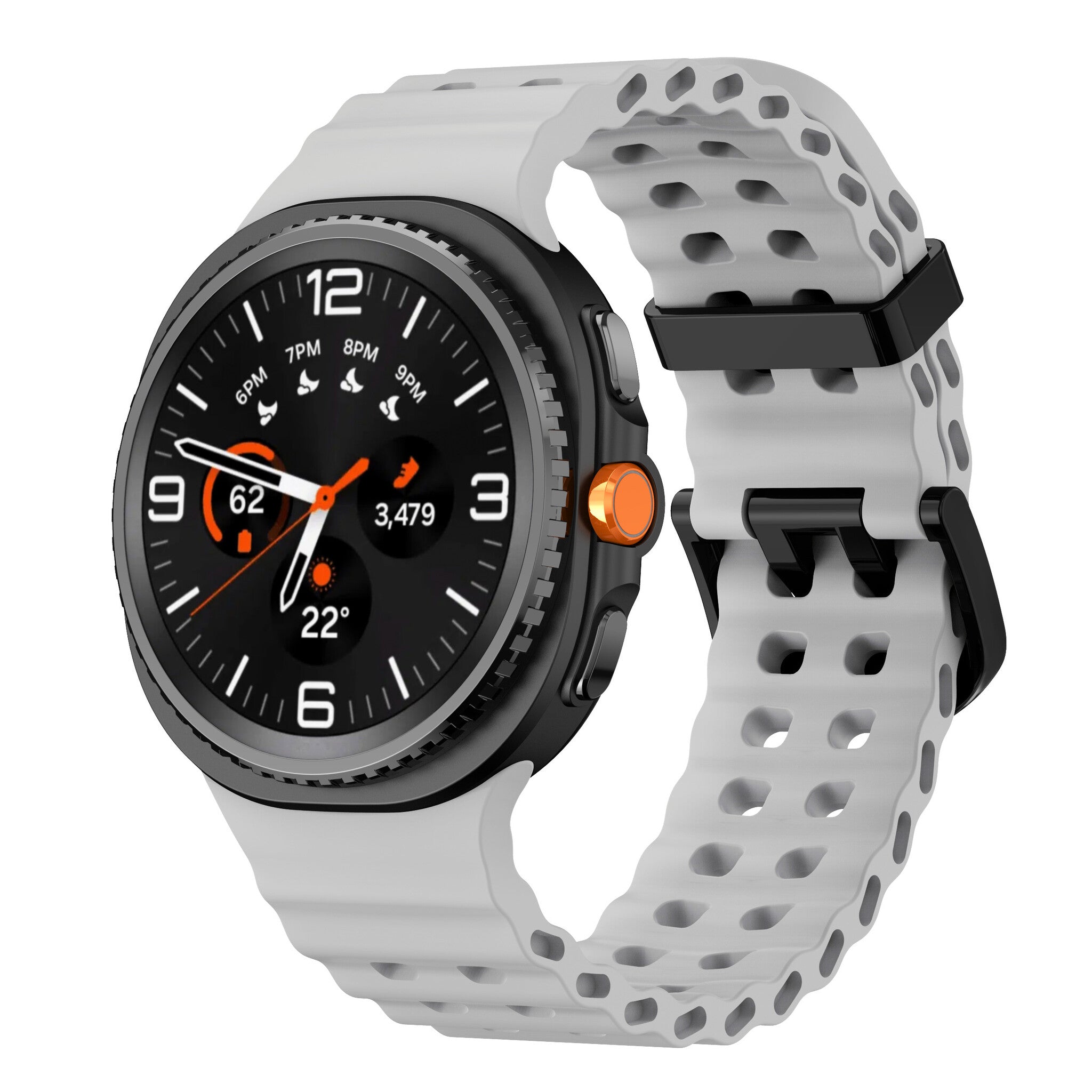 Samsung Galaxy Watch 8 - 44mm Ocean Armband (Grau)