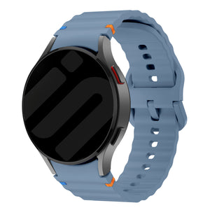 Samsung Galaxy Watch 4 40mm mit wellenförmigem Armband (Grau/Blau)