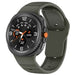 Samsung Galaxy Watch 8 - 40mm Outdoor Silikonarmband (Dunkel Grün)