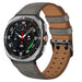Samsung Galaxy Watch Ultra 2 Doppelnadel-Lederarmband (Grau)