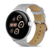 Google Pixel Watch 4 - 45mm Modernes Lederarmband (Grau)