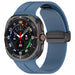 Samsung Galaxy Watch Ultra 2 D-Schnalle Silikonarmband (Graublau)