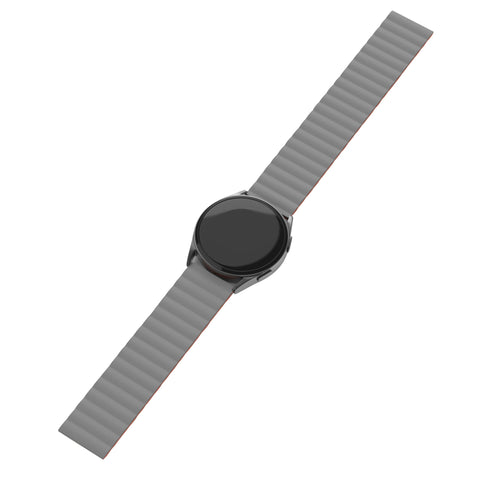 Huawei Watch GT 7 Pro Magnetic Silicone Strap (Grey/Orange)