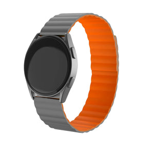 ICE Smart TKS Rectangular 1.41 Magnetic Silicone Strap (Grey/Orange)