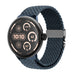 Google Pixel Watch 3 - 45mm Geflochtenes Armband mit P-Schnalle (GrauBlau)