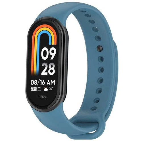 Xiaomi Smart Band 10 Silikonarmband (Grau/Blau)