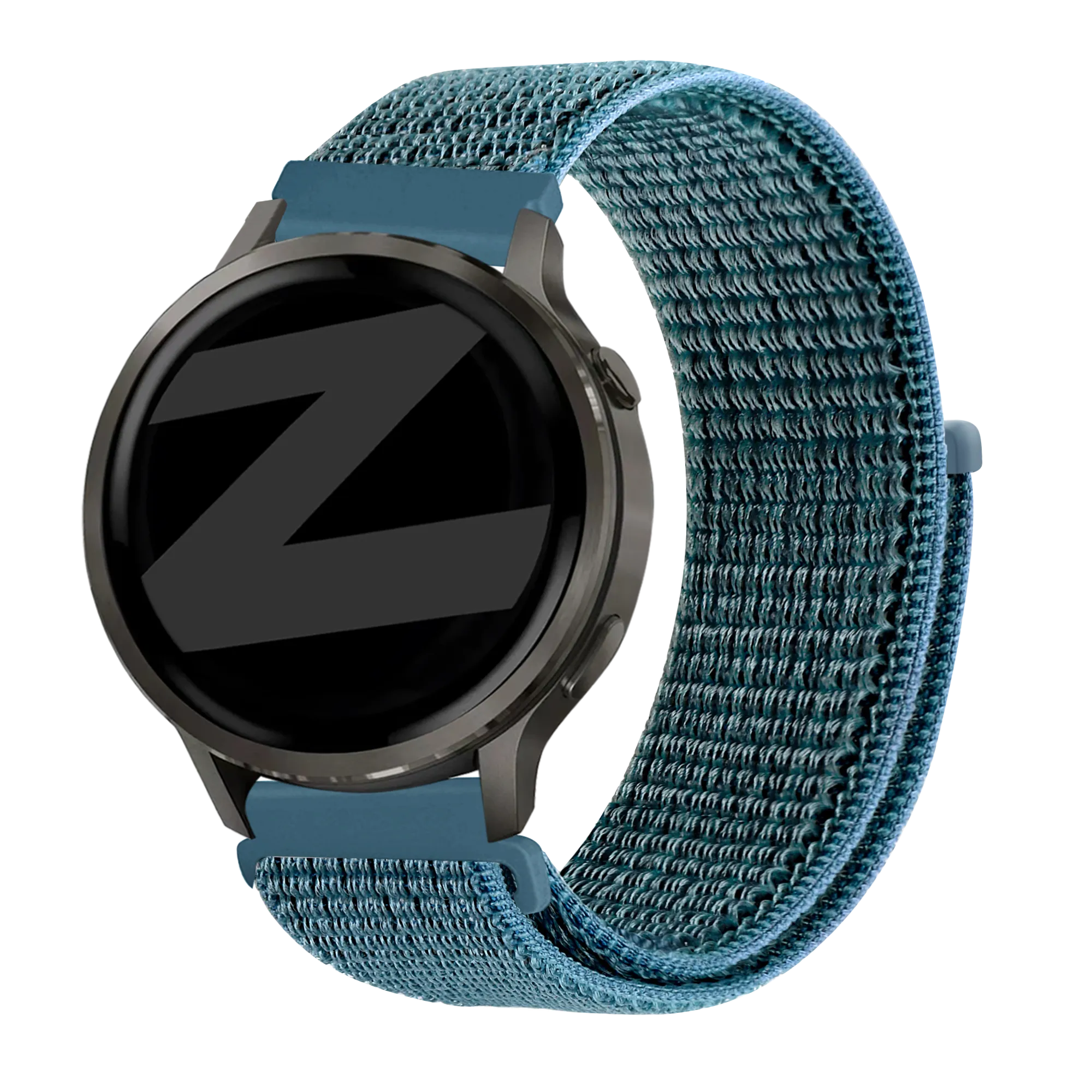 Bandz Garmin Forerunner 265s Nylon Loop Strap (Green-Grey)