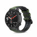 Xiaomi Amazfit GTR Silikon-/Lederarmband (Schwarz/Grün)