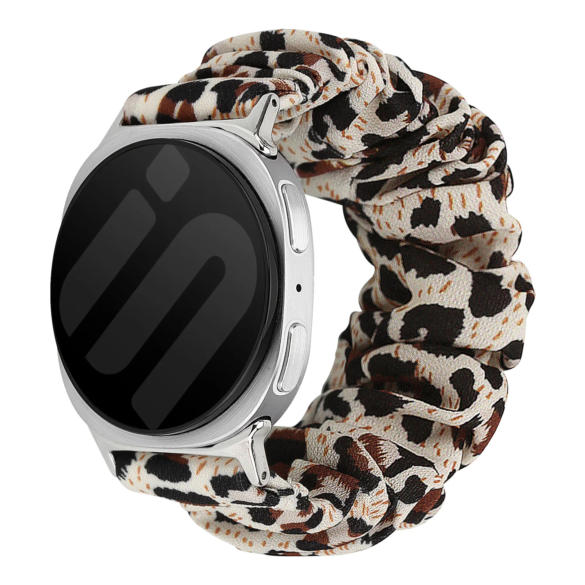 Samsung Galaxy Watch 9 - 44mm Scrunchie Armband (Leopard)