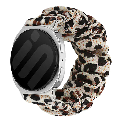 Samsung Galaxy Watch 8 - 44mm Scrunchie Armband (Leopbard)