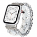 Apple Watch Schmuckarmband mit Perlen (Silber)